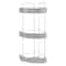 Bath Bliss Pave Diamond Design 3-Tier Corner Bath Shelf
